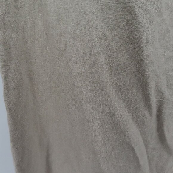 Outfit JPR Womens Large Solid Beige Pure Linen Skirt Drawstring Waist Lagenlook - Picture 5 of 15